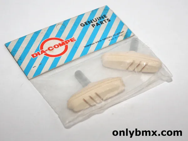 Dia-Compe BMX Brake Pads – 990 Style – White – NOS