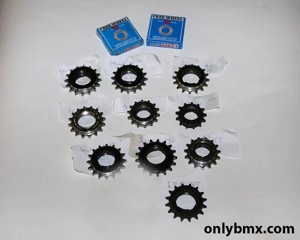 12 Screw on BMX freewheels – New and Used