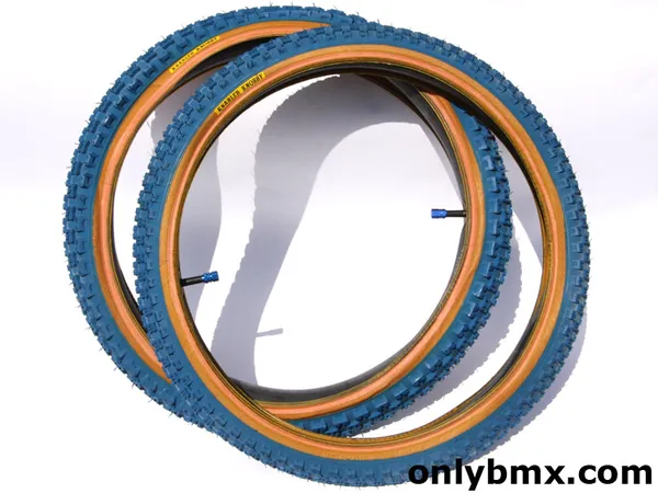 Panaracer Knarler Knobby BMX Tyres – Blue – NOS