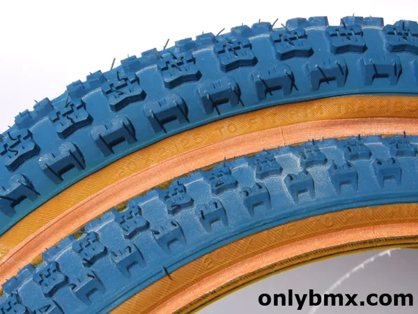 Knarler Knobby Blue BMX Tyres