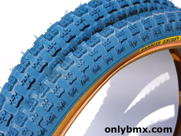Knarler Knobby Blue BMX Tyres