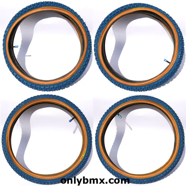 Knarler Knobby Blue BMX Tyres