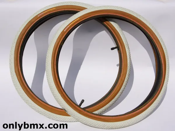 Panaracer Freestyle BMX Tyres – White – NOS