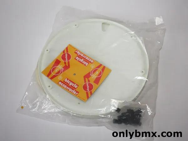 20″ BMX Wheel Covers – White – New