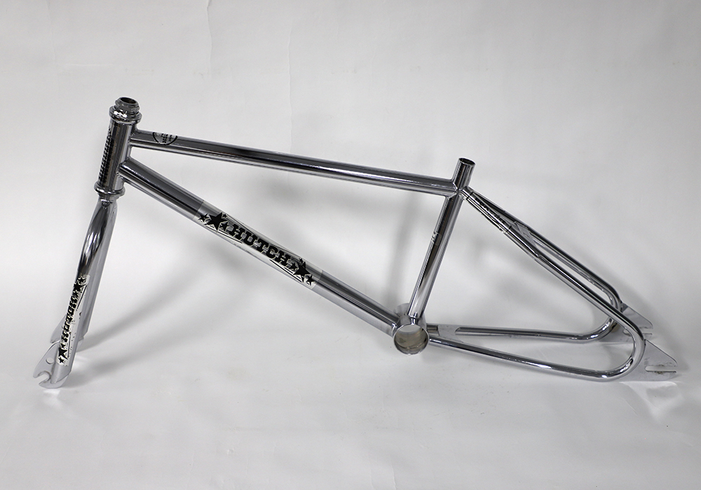 Hutch Pro Racer BMX frame and forks with original chrome finish