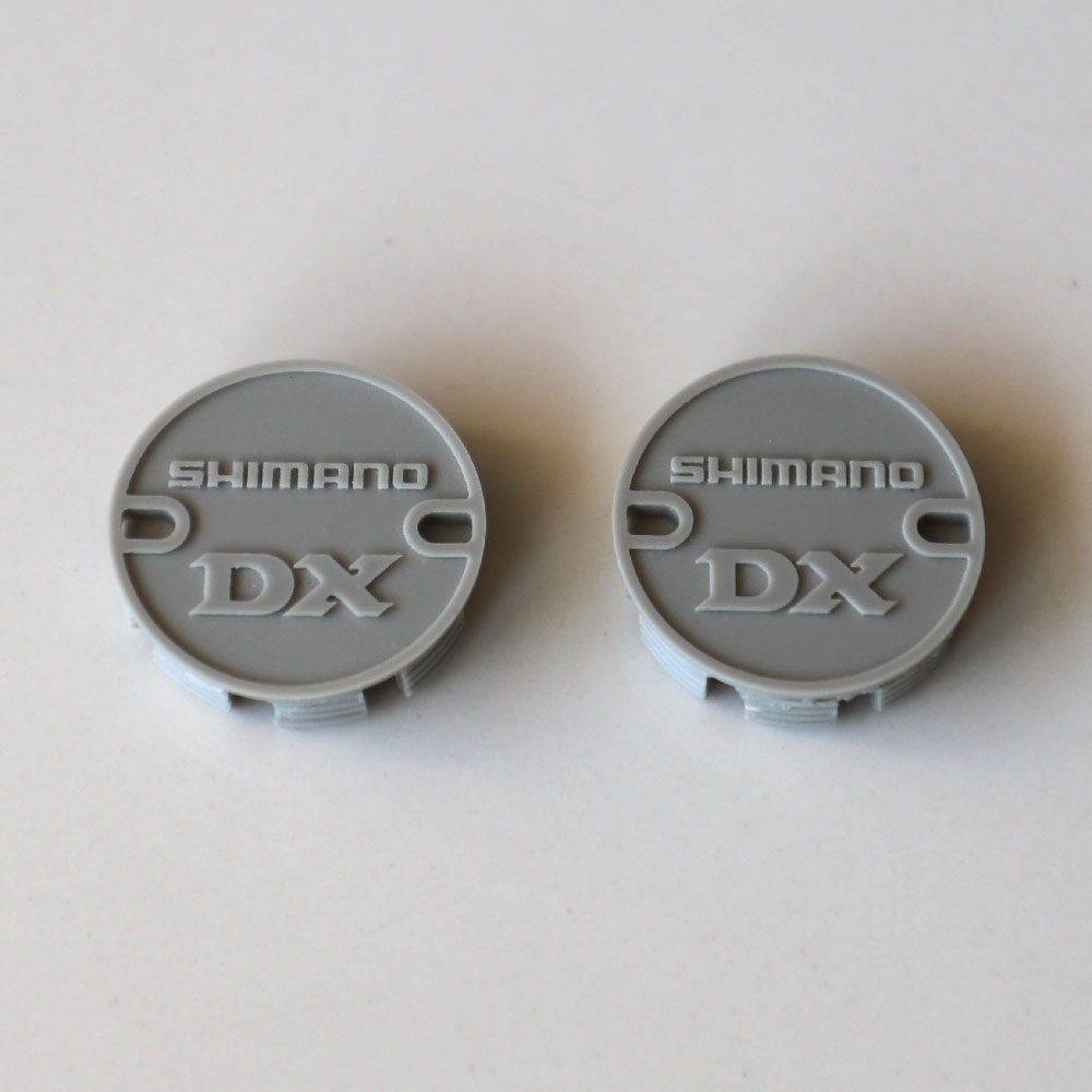 Reproduction Shimano DX pedal end caps