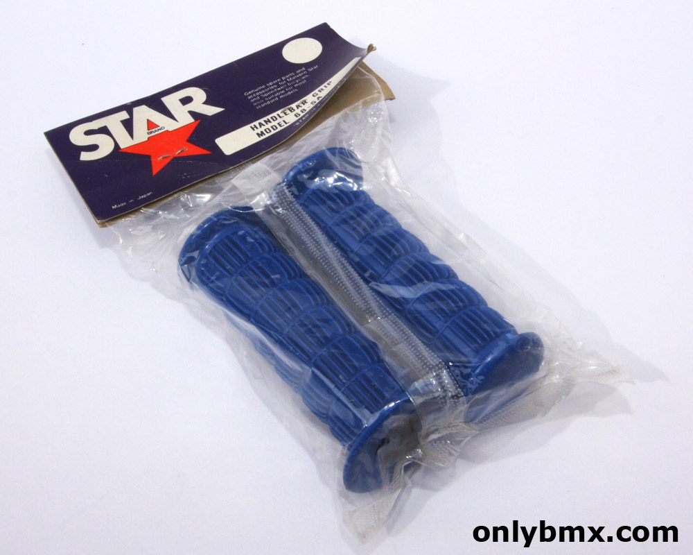 Star Brand Blue BMX Handlebar Grips